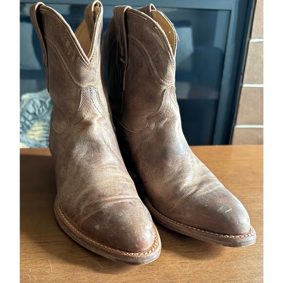 Womens Tecovas Penny, Ankle, Tan / Scotch Goat Sz 7.5 run small WORE 2 times EUC - Picture 3 of 12